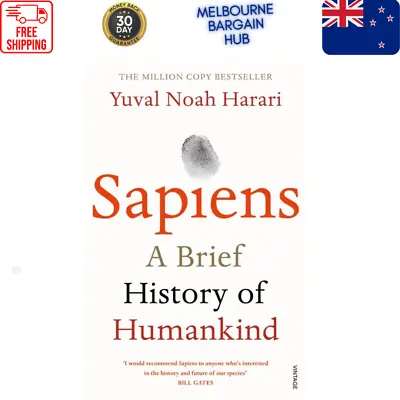 Sapiens A Brief History Of Humankind By Yuval Noah Harari Paperback Book NEW • $19.67