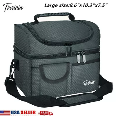 Lunch Bag For Men/Women Insulated Reusable Lunch Box Leakproof Cooler Tote Bag • $13.99