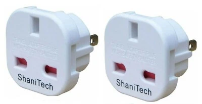 £5.75 • Buy Pack Of 2 Travel Adaptors Plug For UK To USA US Canada Mexico Adapter