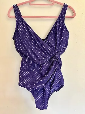 Miraclesuit Oceanus Dot Miracle Swim Suit U/w  Dd  Bra Bathing Swimming • $55