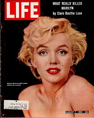 Life Magazine (US) Magazine - August 7 1964 - Marilyn Monroe + Benjamin Britten • $100