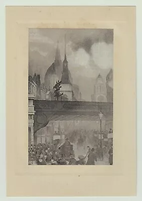 Yoshio Markino Two Lithographs Of London Circa 1905  • £295