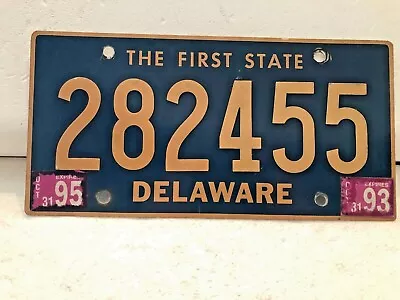  License Plate 95 Delaware The First State 282455 Riveted  • $32