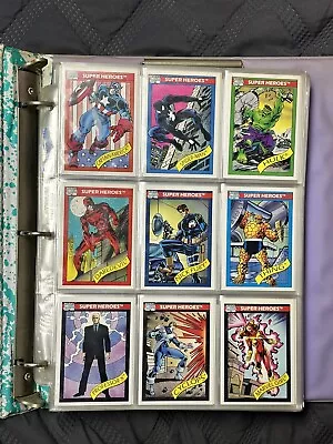 1990 Marvel Trading Cards Series 1 Complete Set 1-162  Stan Lee. No Holograms • $140