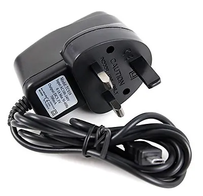 Black AC 100~240V TO DC 5V MICRO USB UK PLUG MAINS WALL CHARGER CE APPROVED UK • £4.49