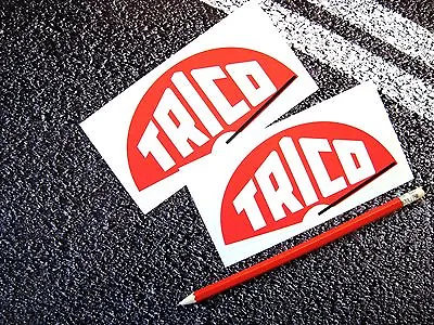  TRICO Wipers Vintage Style Stickers Classic Car F1 Lemans Garage Decals 14cm  • £3.07
