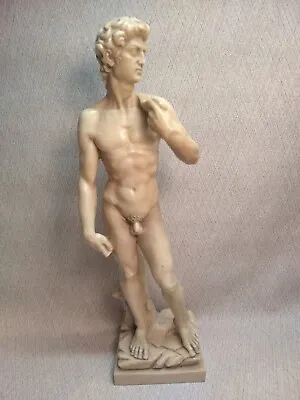 A. Santini Signed Classic Figure Nude Male Sculpture Made In Italy Pre-owned  • $68