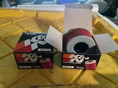 K&N KN-111  MOTORCYCLE OIL FILTER X2 Cx500 Cx650 Cb400 Cm400 Cb450 Gl500 • $15