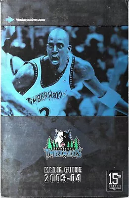 2003 - 04 Minnesota Timberwolves Media Guide - Kevin Garnett • $3.99