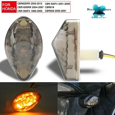 2X Flush Mount Motorcycle Turn Signal Light Indicators Blinkers Amber For Honda • $8.95