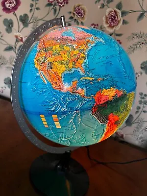 Vintage 1972 Scan-Globe A/S Denmark Lighted Illuminated World Globe USSR • $79.95