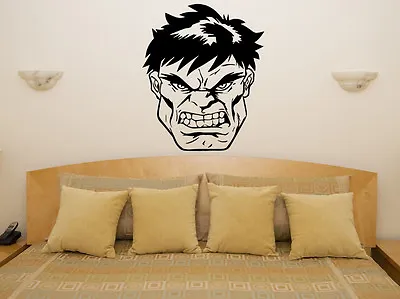 Marvel Incredible Hulk Head Superhero Avengers Wall Art Decal Sticker Picture • £11.33