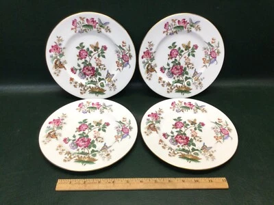 $55 • Buy Set Of 4 WEDGWOOD CHARNWOOD Bone China England Salad Plates ~ 8” Green Logo