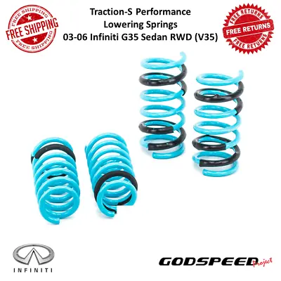 Godspeed Traction-S Performance Lowering Springs For 03-06 Infiniti G35 Sedan • $162