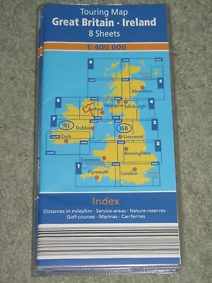 Touring Maps Of Great Britain & Ireland - Set Of 8 Maps - 2007 - 1:400000 • £4.99