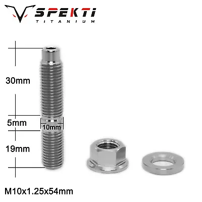 Spekti Titanium Alloy  Intake/Exhaust Manifold Stud Kits M10x1.25x54mm • $8.63