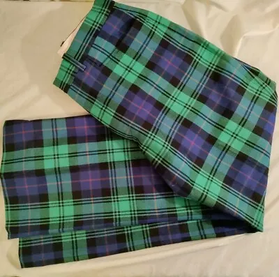 Ian Poulter Design Masters Golf 2021 Plaid Polyester Wool Pant 34x31 NWOT Rare • $314.99