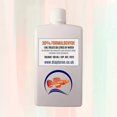 £7.99 • Buy 30% Formaldehyde | Treats 6800 Litres Of Water | Fish Medicine | 100 Ml