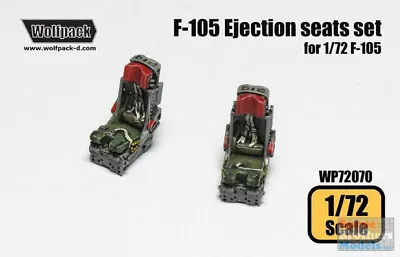 WPD72070 1:72 Wolfpack F-105 Thunderchief Ejection Seat Set (2 Pcs) • $15.99