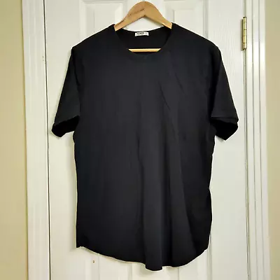 Buck Mason Mens Short Sleeve T Shirt Black Made In America 100% Cotton Large • $18.99