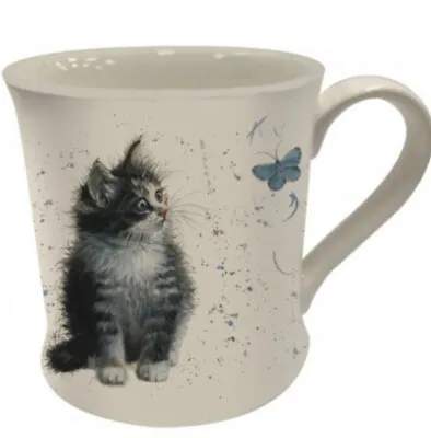 £8.95 • Buy Brew Merry ~Attractive Black & White Kitten ~ Poppy ~ Fine China Mug ~ Boxed