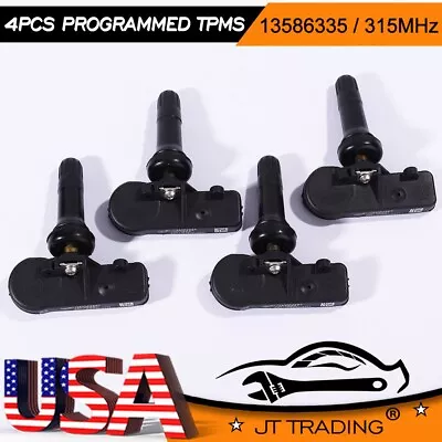 4pcs Programmed TPMS Tire Pressure Monitoring Sensor For Chevy GMC Cadillac • $26.88