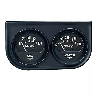 AutoMeter 2345 Autogage Black Oil/Water Black Console • $67.99