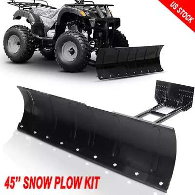 Kit For ATV UTV Snow Plow 45'' Steel Blade Complete Universal Mounting Package • $294.99