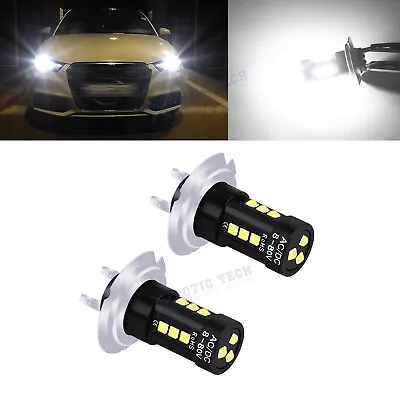 For Audi A3 A4 A5 A6 Q5 Q7 TT Super White H7 LED Headlight High Beam Bulbs 2pcs • $12.97