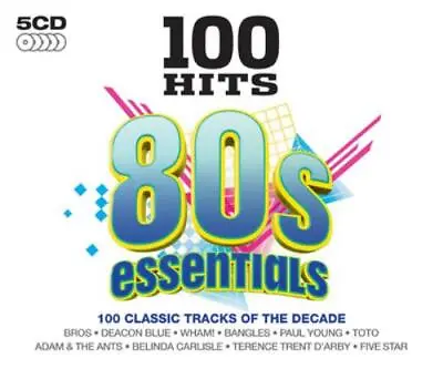 Various Artists : 100 Hits: 80s Essentials CD Box Set 5 Discs (2016) Great Value • £2.96