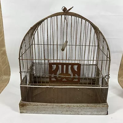 Shabby Vintage Chic Wire Birdcage  Hendryx  Style • $47.99