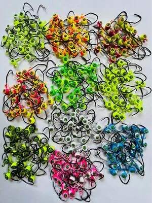 1/32 1/16 1/8oz Crappie Jig Heads Fishing Sickle Hooks Crappie-Panfish-Trout🌟 • $23.86