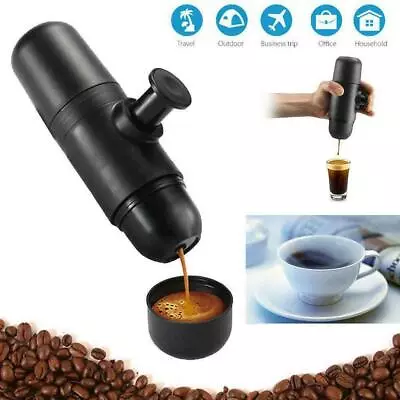 1pcs Portable Coffee Maker Capsule Espresso Machine UK Hot Operated Hand M0O6 • £23.69