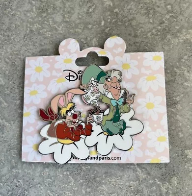 DLRP DLP Disney Paris Alice In Wonderland Flower March Hare Mad Hatter Pin 2024 • $27.99