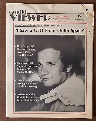 Candid Viewer Dec 23 1973 Soap Opera Daytime TV Tabloid Ray Girardin Saw A UFO • $7.26