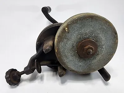 Hand Crank Bench Grinder Wheel Sharpening Tool Vintage/Antique • $56.99