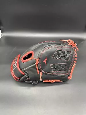 Mizuno MVP PRIME FASTPITCH Black Red SOFTBALL GLOVE 12  RIGHT HAND THROW Lot6145 • $49.99