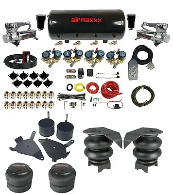 Complete 1/2  Fast Valve Air Ride Suspension Kit 8 Gal Tank 82-04 Chevy S10 2wd • $1409