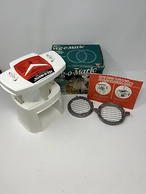 Vtg Veg-O-Matic Food Dicer Cutter Original Box W 2 Blades USA 1993 • $22.99