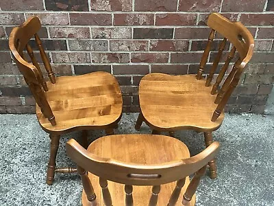 English Spindle Back Kitchen Dining Chairs Farmhouse Chairs • $180