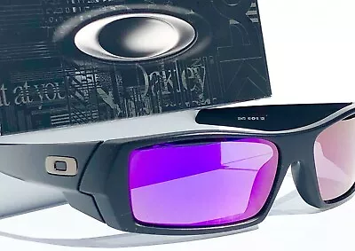 NEW* OAKLEY GASCAN Matte BLACK POLARIZED Galaxy Purple Violet Sunglass 9014 • $108.87