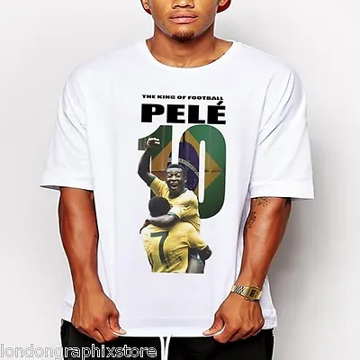 Soccer T Shirt Maradona Pele Football Argentina Brazil Neymar Ronaldo • $19.99