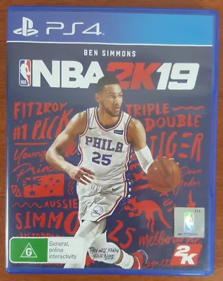 NBA 2k19 PS4 PlayStation 4 Sony PAL - Free Tracked Postage • $13.95