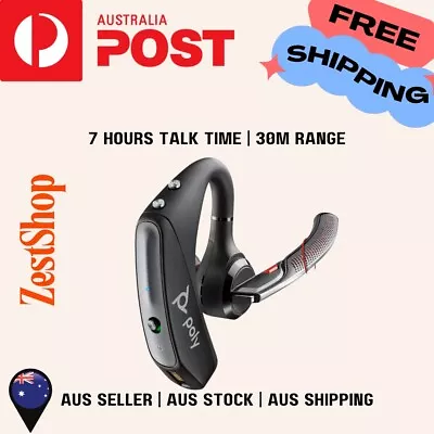 Plantronics - Voyager 5200 (Poly) - Bluetooth Over-The-Ear (Monaural) Headset • $198.95