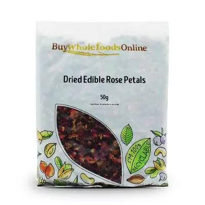 Dried Edible Rose Petals 50g | BWFO | Free UK Mainland P&P • £7.28