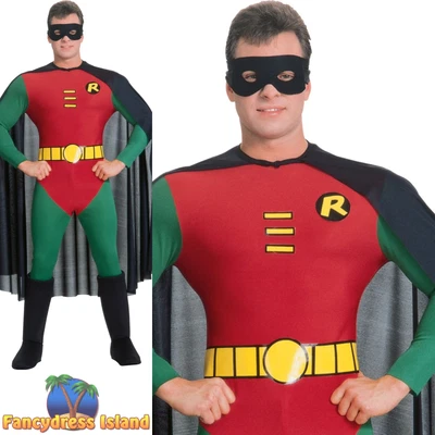 £37.49 • Buy Rubies Officially Licensed Classic Robin Batman Mens Fancy Dress Costume New