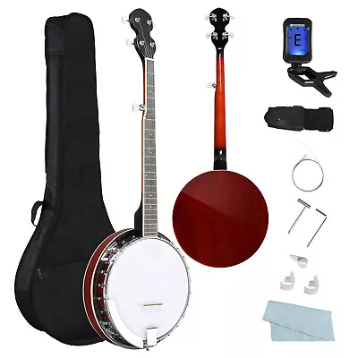 Full Size 5 String Right Handed Banjos Set With Closed Solid Sapele Back • $134.33