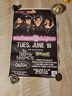 Mindless Self Indulgence Signed By Kitty Concert Poster Advertisement Cotillion • $160