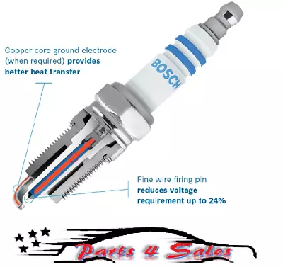 Bosch Platinum Spark Plugs For 2005-2010 FORD MUSTANG V6-4.0L • $12.15