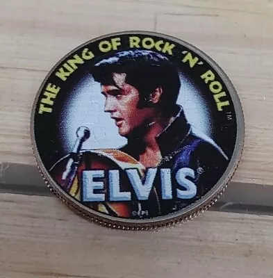 Kennedy Half Dollar Colorized Elvis Presley   The King Of Rock N Roll   Coin • $3.99